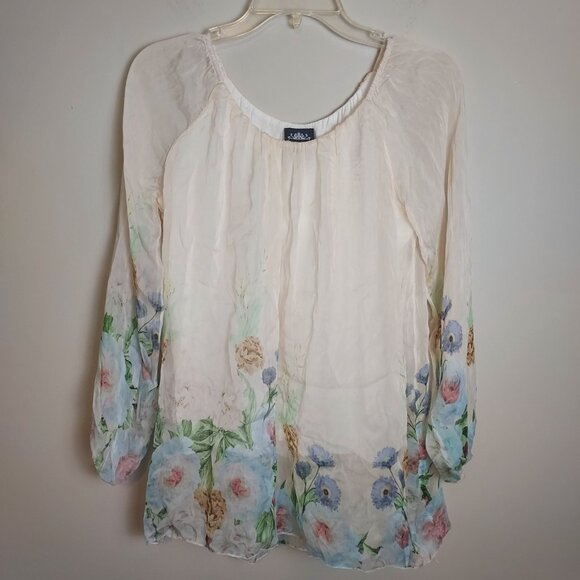 Le Marais floral silk Top. - Picture 3 of 6